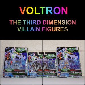 VOLTRON THE 3RD DIMENSION VILLAIN FIGURES 1999-Zarkon Lotor Haggar-Trendmasters
